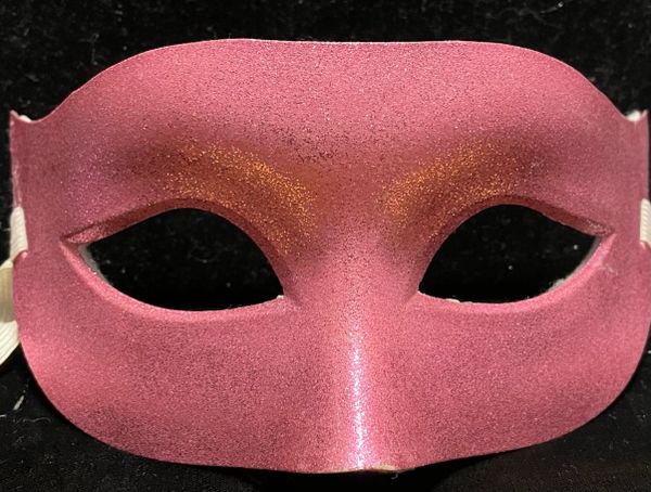 Costume Sale - Pink Half Eye Mask Accessory - Masquerade - Purim - Halloween Spirit - under $20