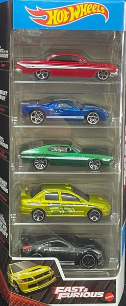 Hot Wheels 68 - Diecast Fast & Furious Cars, 5 Pack Set Limited - 2021 Collection