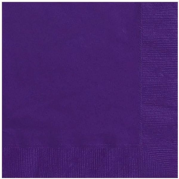 Solid Purple Party Napkins - 20ct, 3-ply