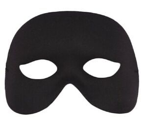 *Black Cocktail Eye Mask Costume Accessory, Unisex - Masquerade - Halloween