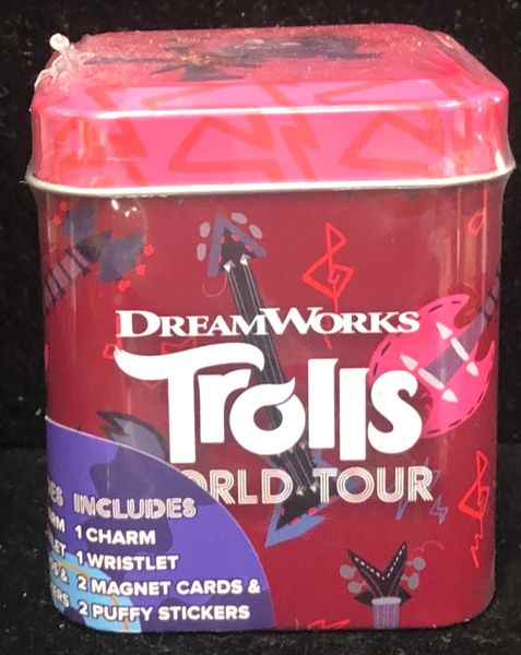 Trolls World Tour Surprise Mini Tin Gift, Queen Barb Collectible, Keepsake Tin - Stocking Stuffer Size
