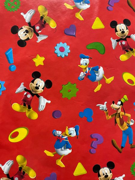 Disney Mickey Mouse Birthday Gift Wrap, Green, 30 x 5ft