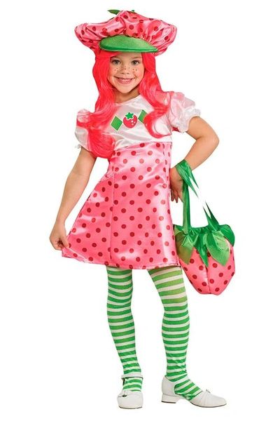 *Deluxe Strawberry Shortcake Costume, Girls Toddler 2T-4T - Halloween