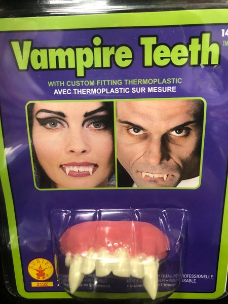 *Vampire Teeth with Fangs, Dracula Costume Accessory - Halloween