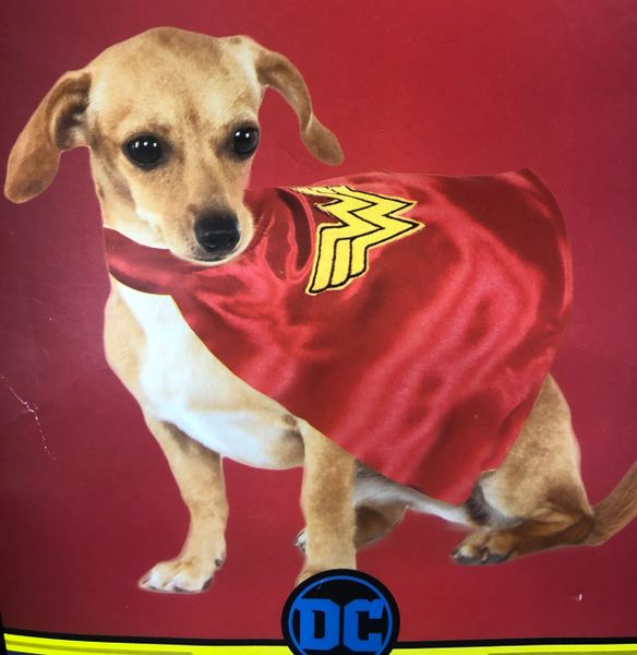 Wonder Woman Dog Cape, Pet Accessory - Halloween Spirit - under $20
