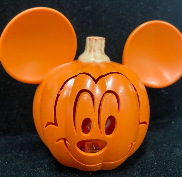 *Halloween Light Up Mickey Mouse Head Jack-O-Lantern, 4in