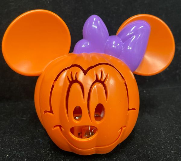 *Halloween Light Up Minnie Mouse Head Jack-O-Lantern, 4in