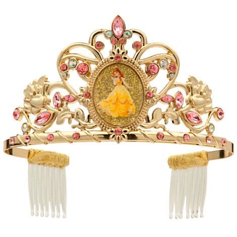 Disney Beauty and the Beast Belle Tiara Accessory - Gold Tiara - Licensed - Halloween Spirit - under $20