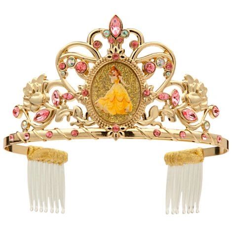 *Disney Beauty and the Beast Belle Gold Tiara Costume Accessory, Girl's Costume Accessory - After Halloween Sale