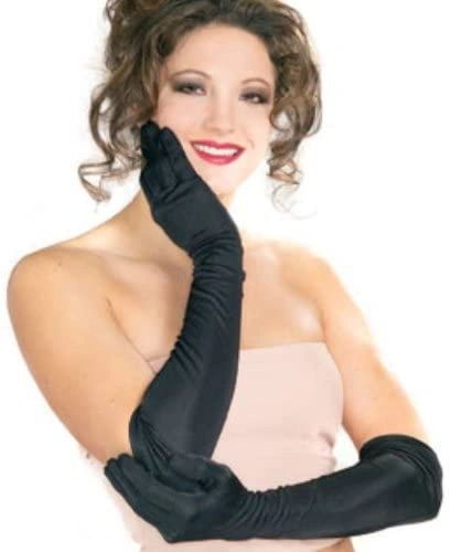 Long Black Gloves Accessory, 18in - Purim - Halloween Spirit - under $20