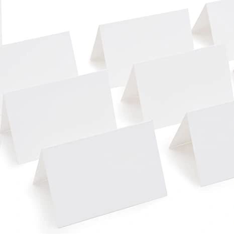 BOGO SALE - White Place Cards - Blank, 50ct