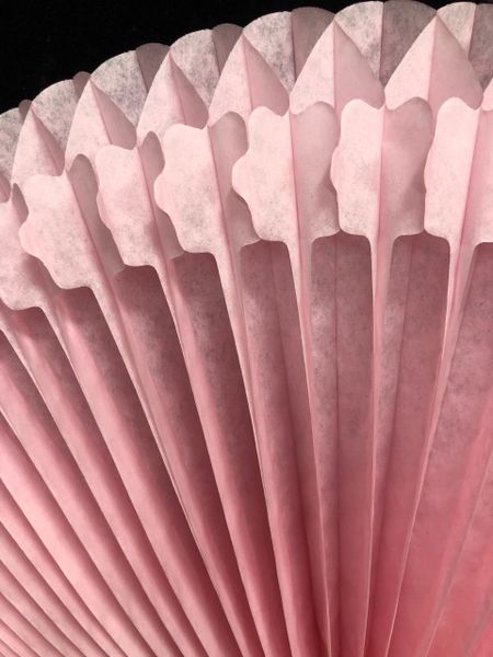 Pink Honeycomb Tissue Umbrella Decoration - Bridal, Baby Shower, 28in