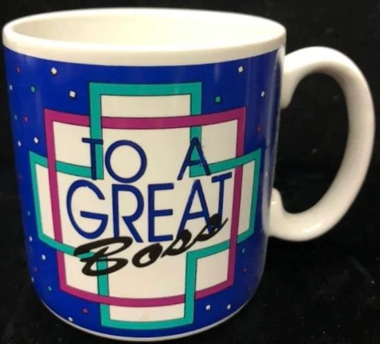 *To a GREAT Boss Blue Coffee Mug, 10oz - Dad Gifts