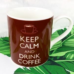 *KEEP CALM and Drink Coffee Brown Mug