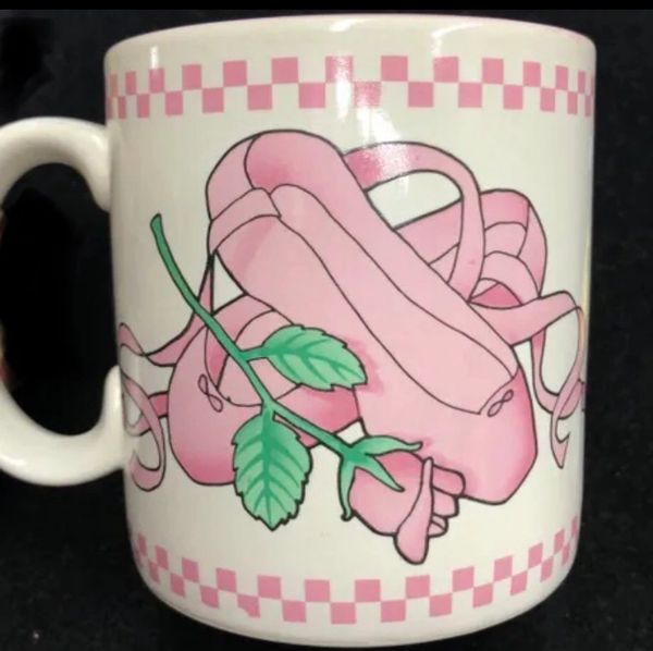*Pink Ballet Dance Slippers Coffee Mug, 10oz - Recital Gifts