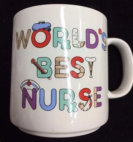 SALE - World's Best Nurse Ceramic Coffee Mug, Tea Cup, 12oz - Care Giver Thank You - Nurse Gift Sale