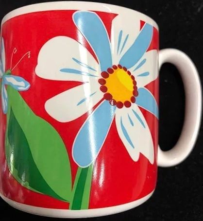 *Dragonfly Floral Red Coffee Mug - Mom Gifts