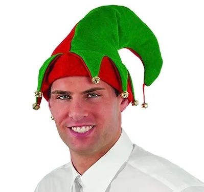 BOGO SALE - Elf Hat with Jingle Bells, Unisex - Christmas Holiday Sale