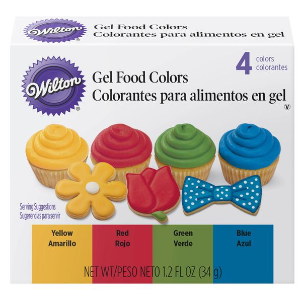 Gel Icing Color Set, Food Coloring - Primary Colors