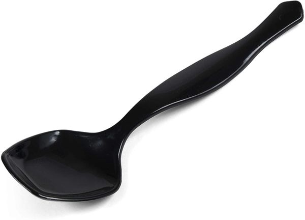 BOGO SALE - Black Serving Spoons, Plastic - Serving Utensils, 3ct - Thanksgiving