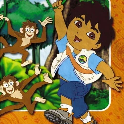 Go Diego Go! Birthday Party Luncheon Napkins, 16ct - Discontinued