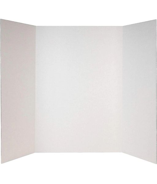 Double Ply Corrugated Presentation Board 4 x 3ft White - School Supplies - White Project Board