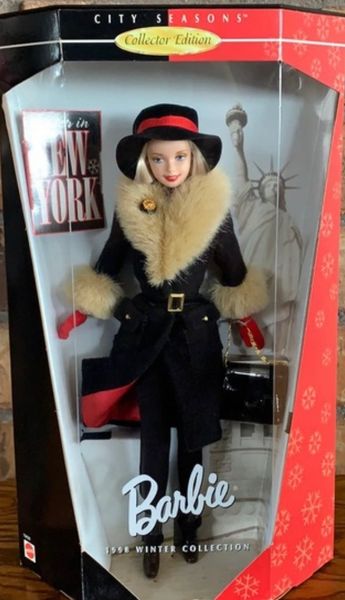 DOLL SALE - Rare Winter in New York Barbie - 1998 Collection