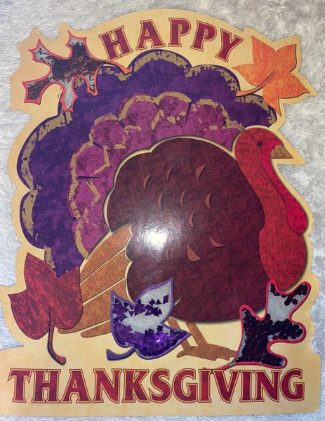 BOGO SALE - Happy Thanksgiving Cutout, Door Decoration, Turkey Decoration - Gobble Gobble