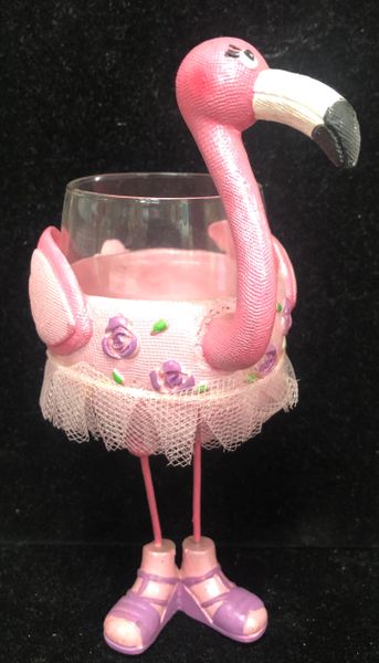 Flamingo Figure Tea Light Candle Holder, 7in - Birds - Mom Gifts - Mother's Day