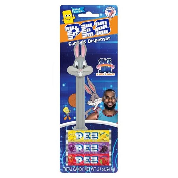 Bugs Bunny PEZ Dispenser & Candy, Looney Tunes