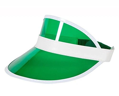 Las Vegas Green Visor Accessory | Adult | Unisex | Green/White | One-Size | Fun Costumes