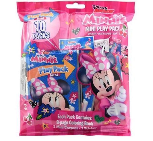 Disney Minnie Mouse Birthday Party Favors - Play Pack, 8ct