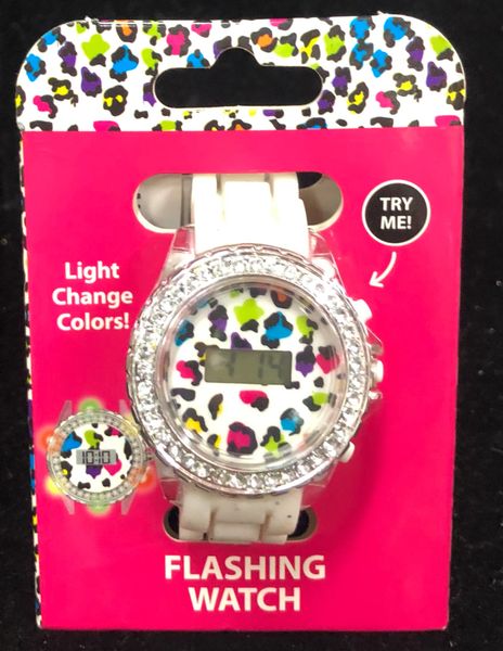 Girls Flashing Digital Watch with Rhinestones, Age 4+