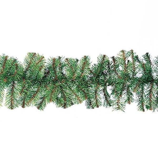 Kurt Adler Pine Garland, 9ft - Christmas Decorations - Green Garland - Holiday Sale