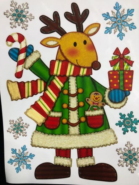 Christmas Window Clings Decoration - Holiday Decorations - Holiday Sale