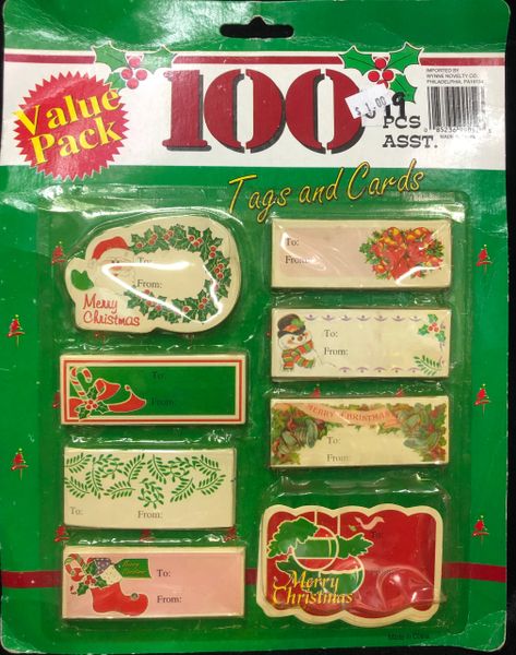 Christmas Holiday Gift Tags, 100ct - Holiday Sale
