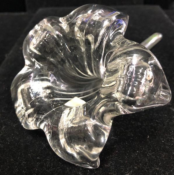Clear Glass Flower Decoration, 5in - Mom Gifts - Mother's Day