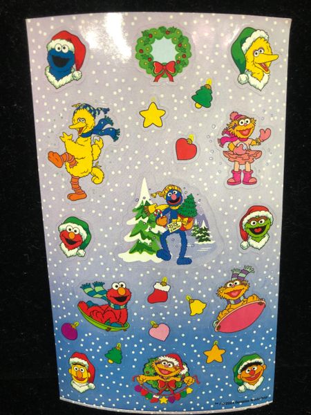 Sesame Street Stickers - 2 Sheets - Christmas Stickers