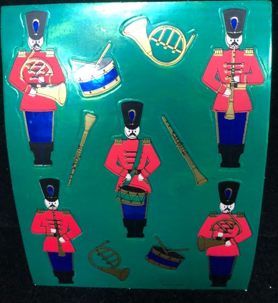 Toy Soldier Stickers - 4 Sheets - Christmas