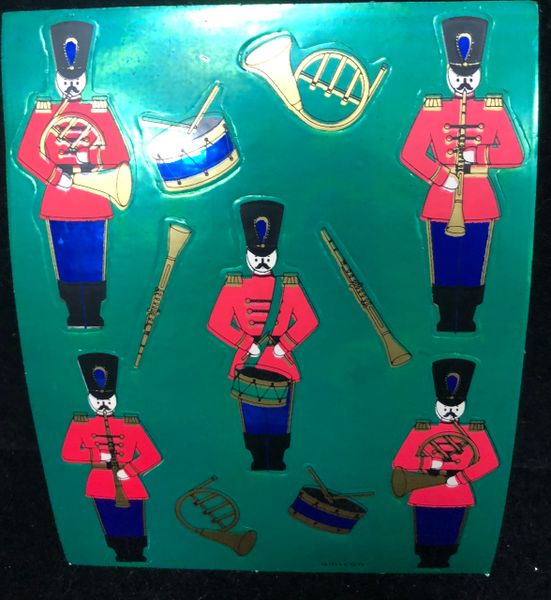 Toy Soldier Stickers - 2 Sheets - Christmas