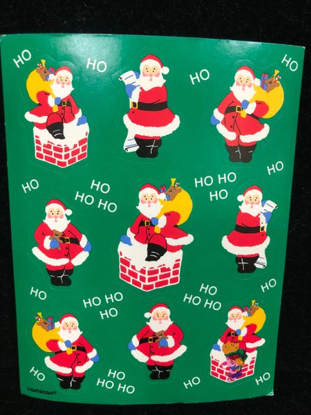 Santa Clause Stickers - 2 Sheets - Christmas