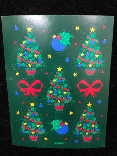 Christmas Tree Stickers - 4 Sheets - Christmas Stickers