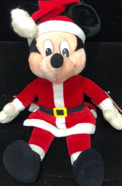 Winter Magic Christmas Santa Mickey Mouse Plush, 16in - by Preferred - Christmas Holiday Sale