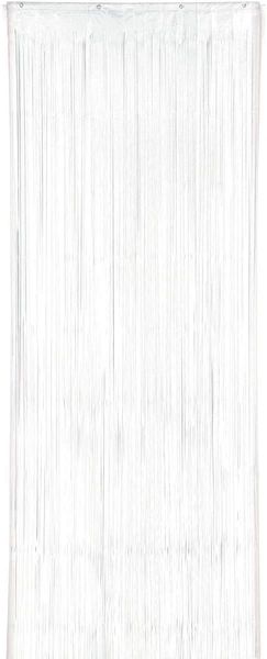 White Fringe Curtain Decoration- 3 x 8ft
