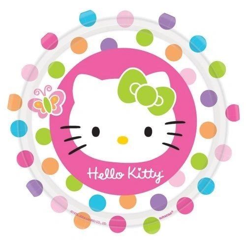 Rare Hello Kitty Birthday Party Luncheon Plates - 8ct, 9in