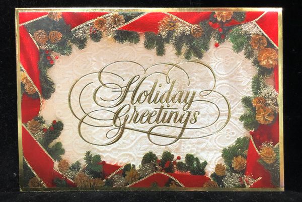 Holiday Greetings Christmas Cards Assortment - 18 Holiday Greeting Cards and Envelopes - Holiday Sale