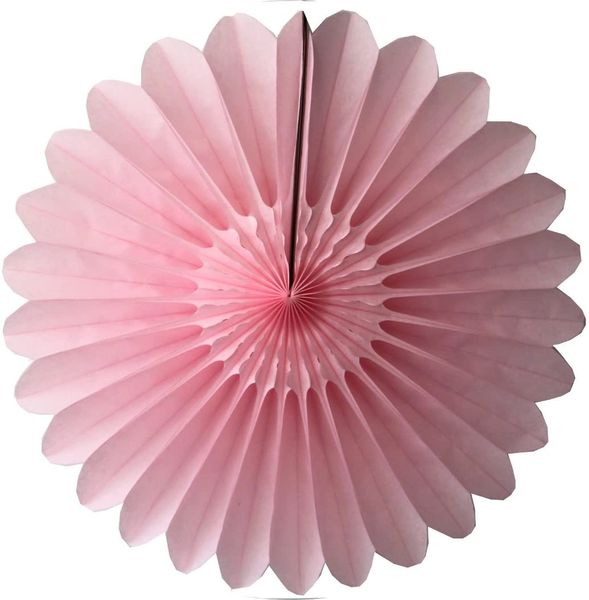 Pink Paper Tissue Fan - 27in