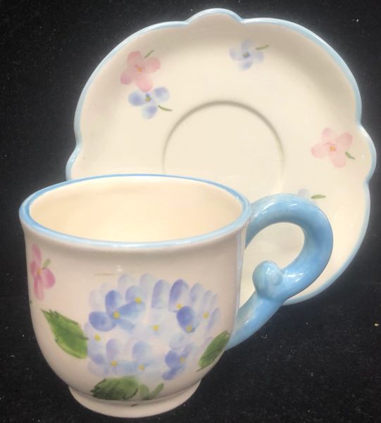 *Springtime Floral Tea Cup with Saucer - Mom Gifts