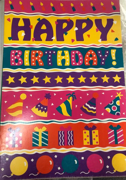 Vintage Giant Birthday Card - Greeting Cards 24in - 1994 - by Frances Meyer - Discontinued