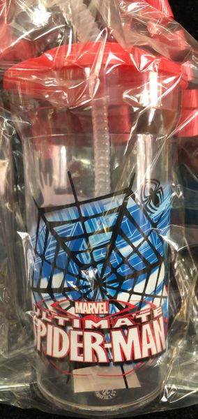 Spider-Man Sport Tumbler Cup with Straw, 8in - Boy Gifts - (Spiderman)